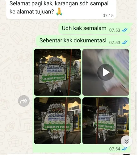 Pengiriman Papan Bunga Selamat Sanankerto Turen